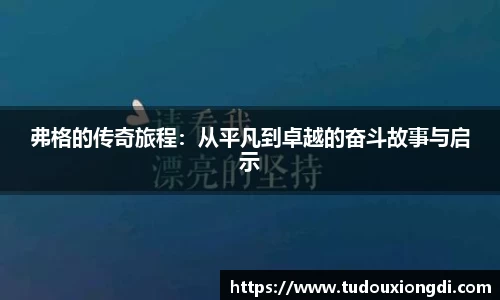 弗格的传奇旅程：从平凡到卓越的奋斗故事与启示
