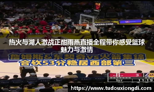 热火与湖人激战正酣雨燕直播全程带你感受篮球魅力与激情